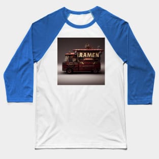 Steampunk Tokyo Ramen Food Truck Baseball T-Shirt